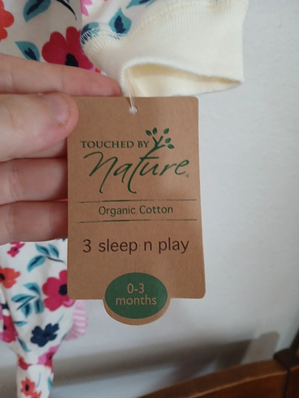 Touched by Nature Baby Girls Organic Cotton Zipper Sleep and Play 3pk